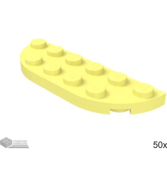 50x LEGO 18980 Fel lichtgeel, 50 stuks