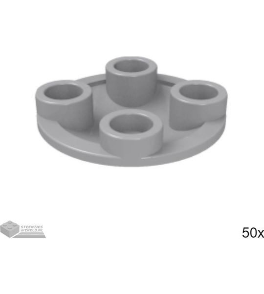 50x LEGO 2654 Licht blauwgrijs, 50 stuks