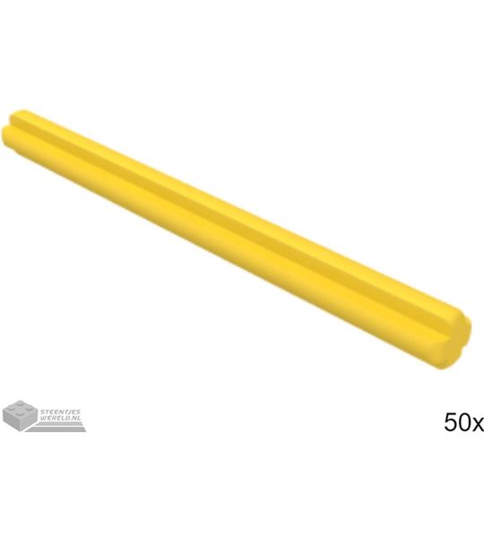 50x LEGO 44294 Technic as Geel, 50 stuks