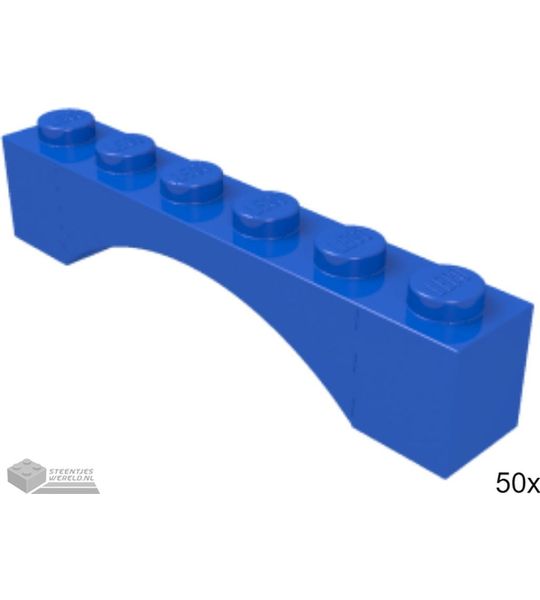50x LEGO 3455 Blauw, 50 stuks