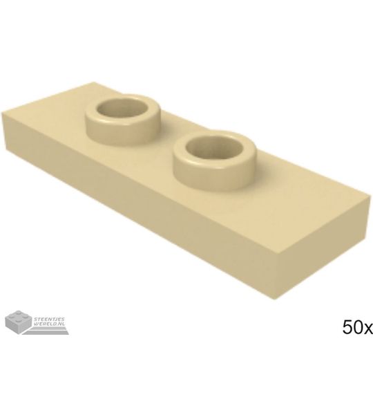 50x LEGO 34103 Tan, Plaat aangepast, 50 stuks
