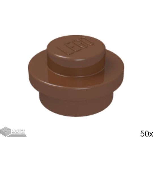 50x LEGO 4073 Roodbruin, 50 stuks