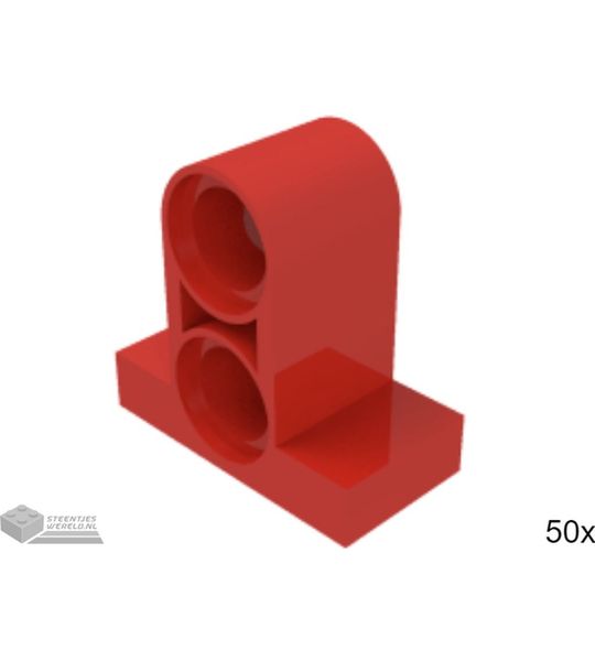 50x LEGO 32530 Technic connector Rood, 50 stuks