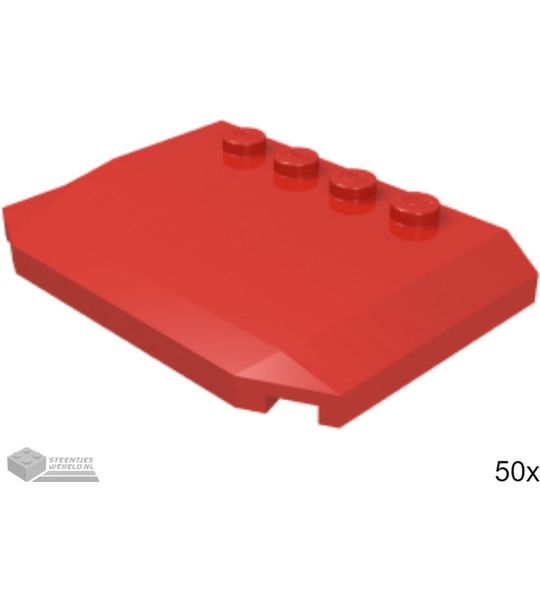 50x LEGO 52031 Rood, 50 stuks
