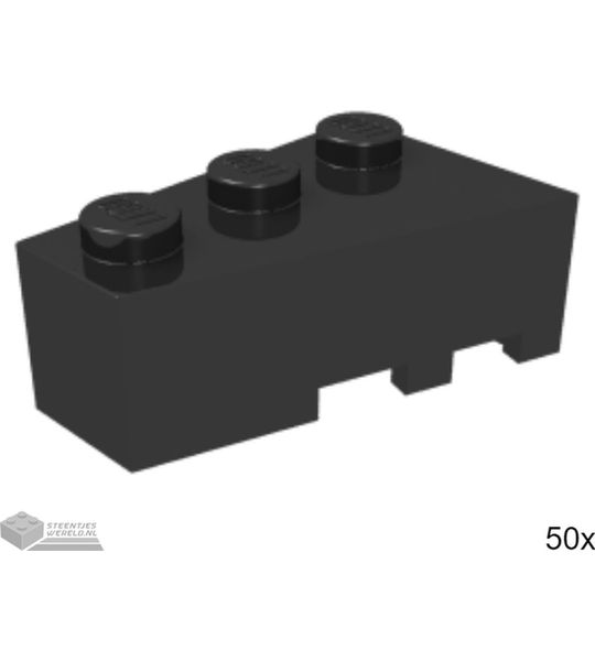 50x LEGO 6565 Zwart, 50 stuks