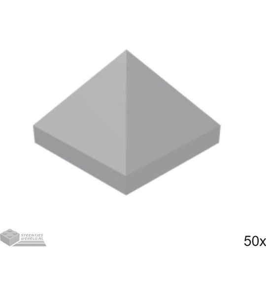 50x LEGO 22388 Licht blauwgrijs, 50 stuks