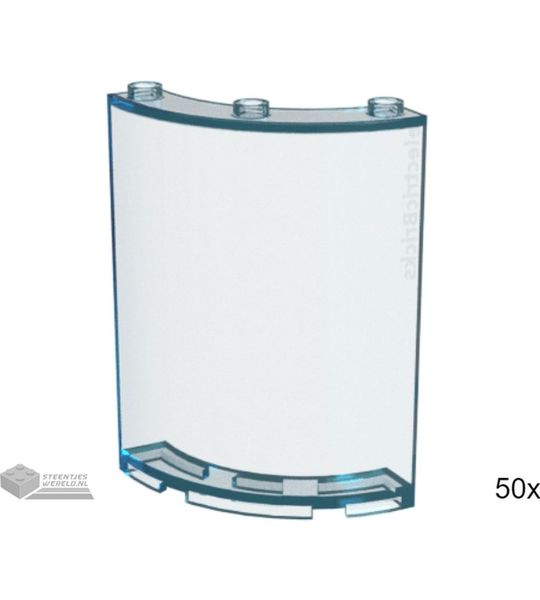 50x LEGO 30562 Doorzichtig lichtblauw, 50 stuks