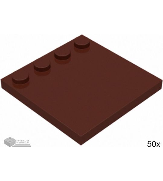 50x LEGO 6179 Bruin Tegel aangepast, 50 stuks