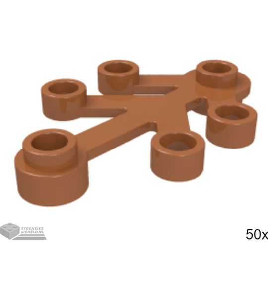 50x LEGO 2423 Donker oranje, 50 stuks