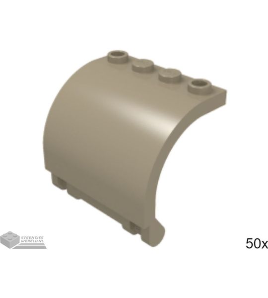 50x LEGO 18910 Paneel Donker tan, 50 stuks