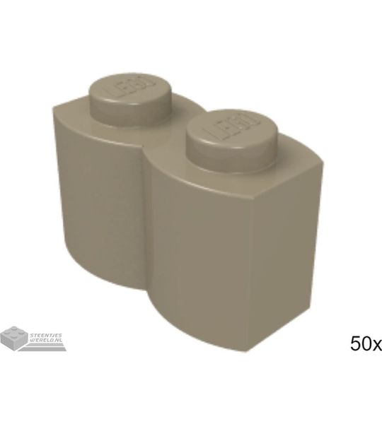 50x LEGO 30136 Donker tan, 50 stuks