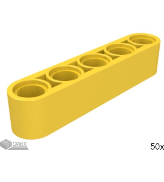 50x LEGO 32316 Technic arm Geel, 50 stuks