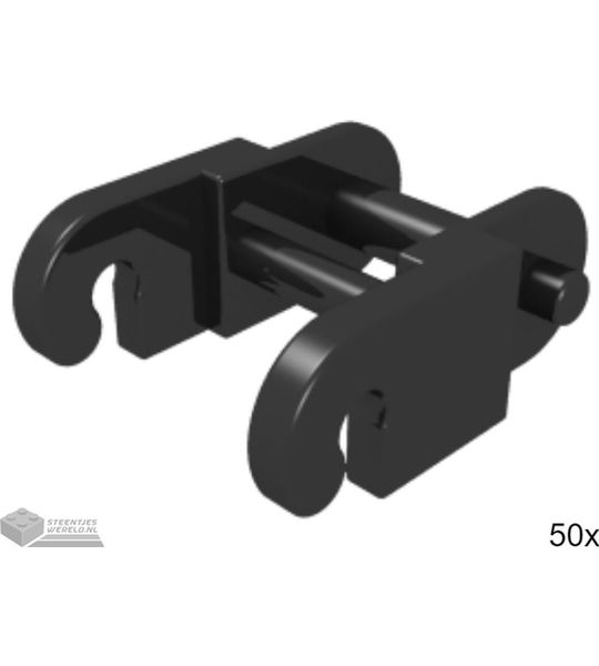 50x LEGO 3711 Zwart, 50 stuks