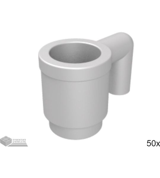 50x LEGO 3899 Plat zilver, 50 stuks
