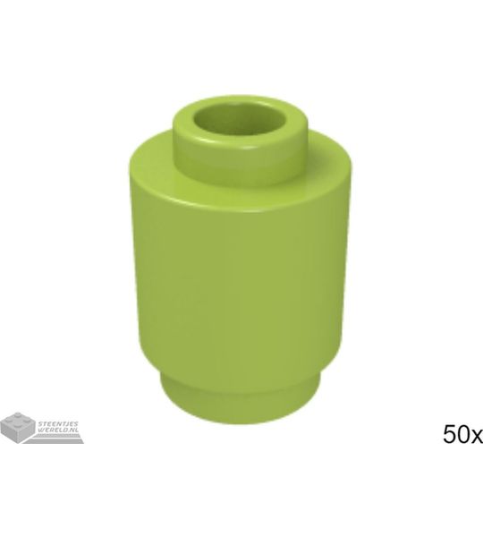 50x LEGO 3062b Lime, 50 stuks