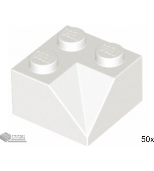 50x LEGO 3046a Wit, 50 stuks