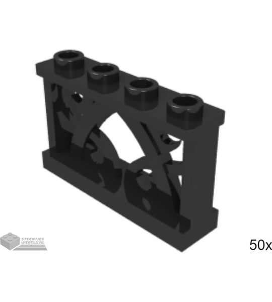 50x LEGO 19121 Zwart, 50 stuks