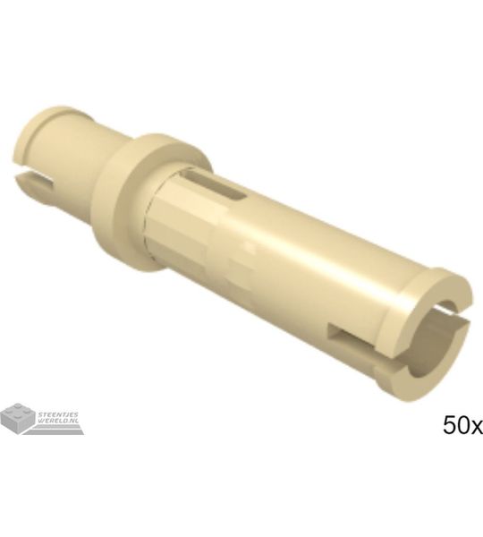 50x LEGO 32556 Technic pin Tan, 50 stuks