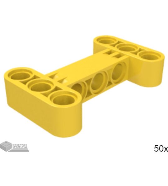 50x LEGO 14720 Technic arm Geel, 50 stuks