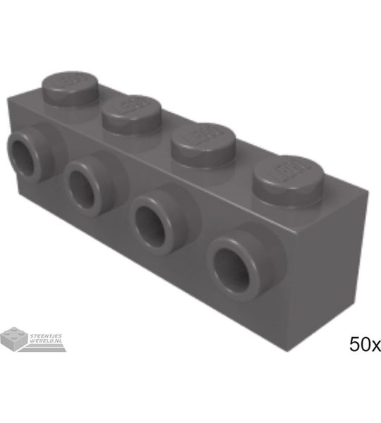 50x LEGO 30414 Donker blauwgrijs, 50 stuks