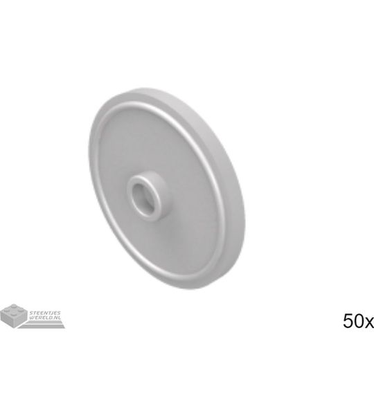 50x LEGO 91884 Plat zilver, 50 stuks