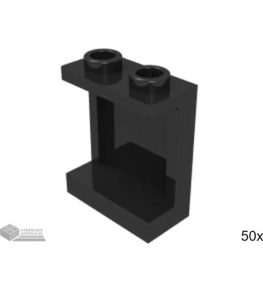 50x LEGO 87552 Paneel Zwart, 50 stuks
