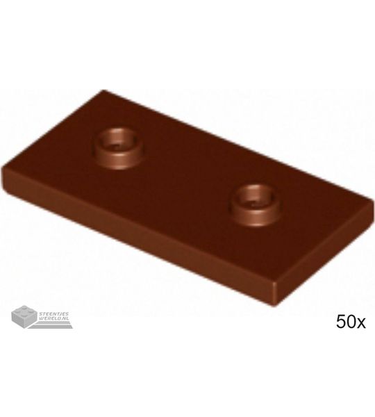 50x LEGO 65509 Roodbruin, Plaat aangepast, 50 stuks