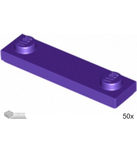 50x LEGO 41740 Donkerpaars, Plaat aangepast, 50 stuks
