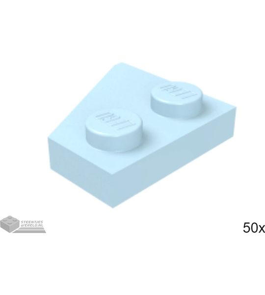 50x LEGO 24307 Fel lichtblauw, 50 stuks