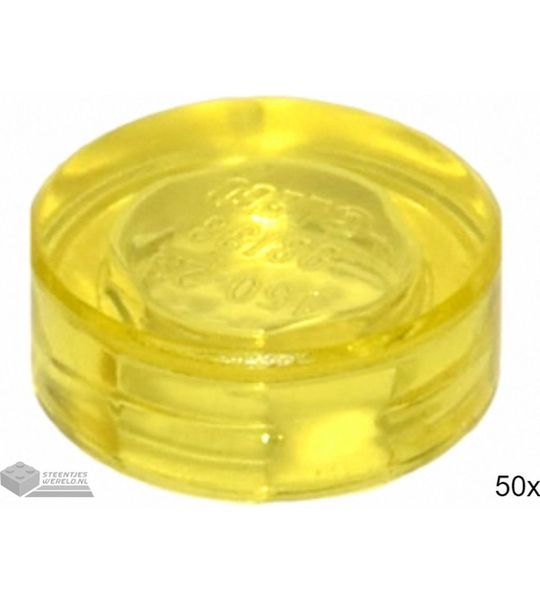 50x LEGO 98138 Doorzichtig geel, 50 stuks