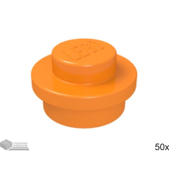 50x LEGO 4073 Oranje, 50 stuks