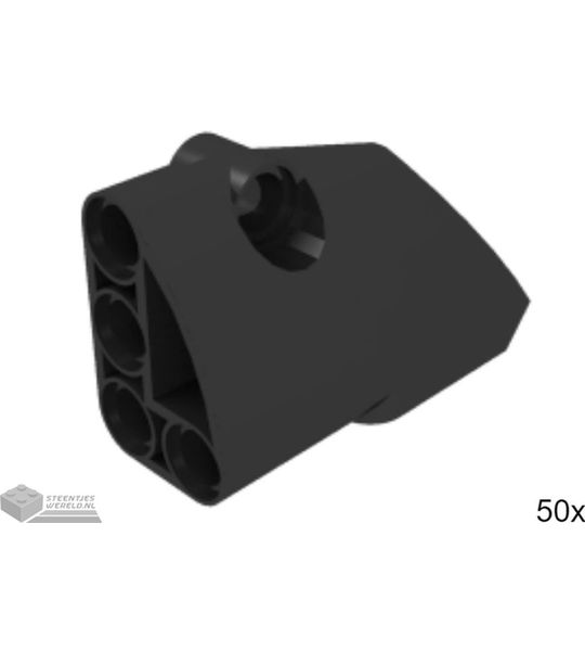 50x LEGO 87080 Technic paneel Zwart, 50 stuks