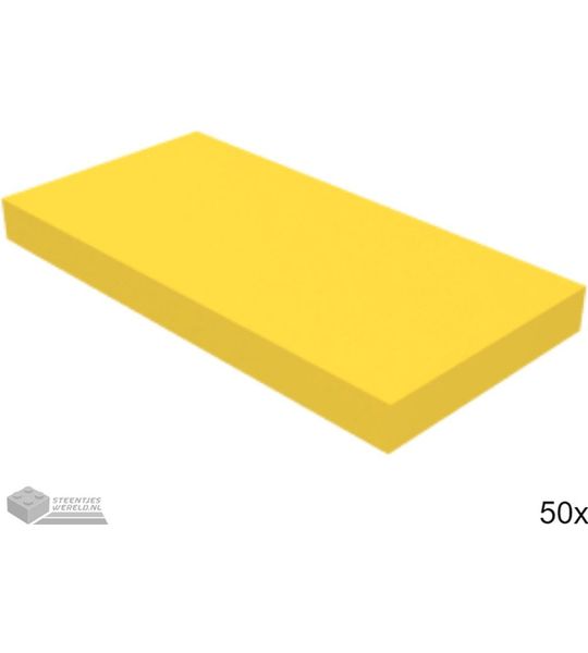 50x LEGO 87079 Tegel 2x4 Geel, 50 stuks