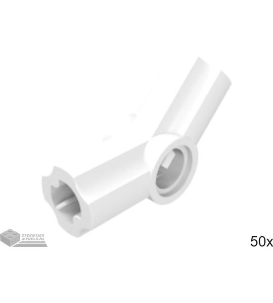 50x LEGO 32192 Technic connector Wit, 50 stuks