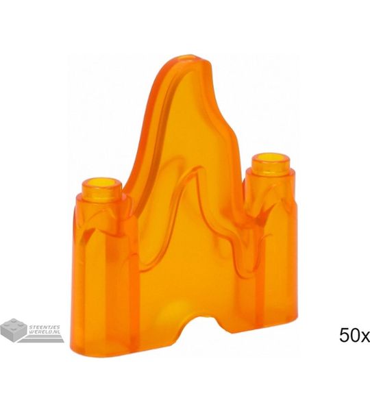 50x LEGO 70880 Doorzichtig oranje, 50 stuks