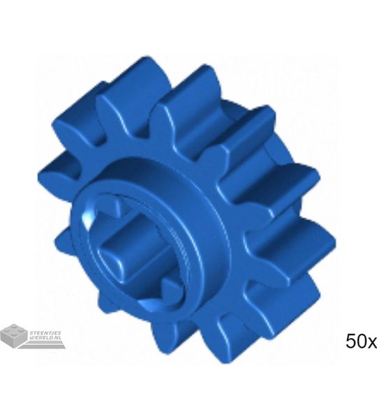 50x LEGO 69778 Technic tandwiel Blauw, 50 stuks