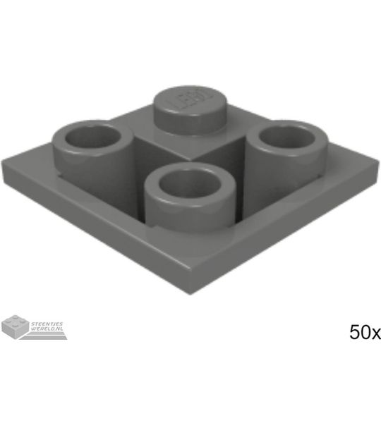 50x LEGO 3676 Donkergrijs, 50 stuks