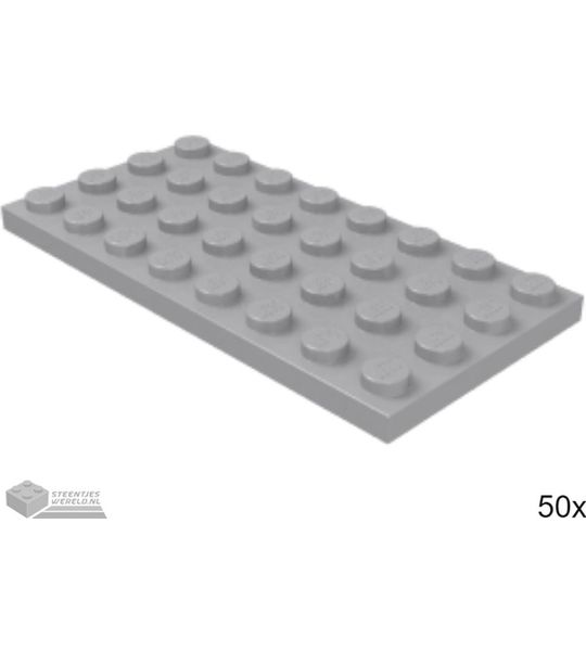 50x LEGO 3035 Licht blauwgrijs, 50 stuks