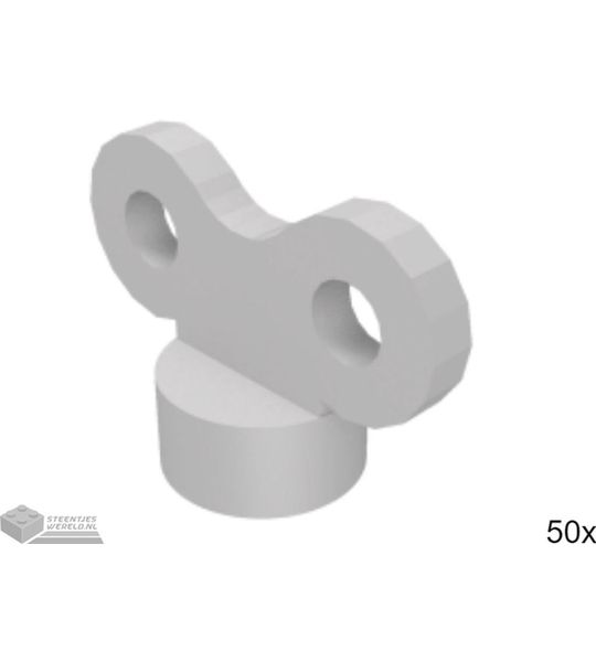 50x LEGO 98375 Plat zilver, 50 stuks