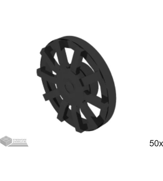 50x LEGO 18978b Zwart, 50 stuks