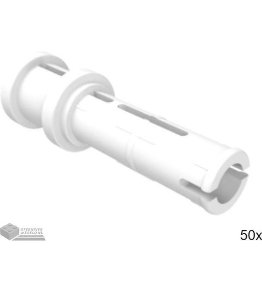50x LEGO 32054 Technic pin Wit, 50 stuks