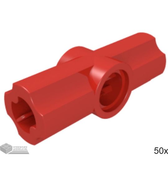 50x LEGO 32034 Technic connector Rood, 50 stuks