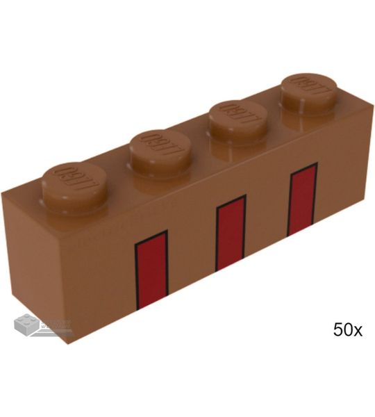 50x LEGO 3010pb290 Medium noga, 50 stuks