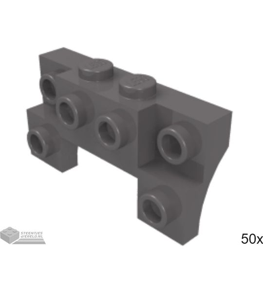50x LEGO 14520 Donker blauwgrijs, 50 stuks