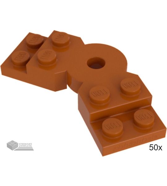 50x LEGO 79846 Oranje, Plaat aangepast, 50 stuks