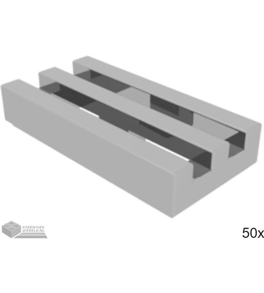 50x LEGO 2412b Chrome zilver Tegel aangepast, 50 stuks