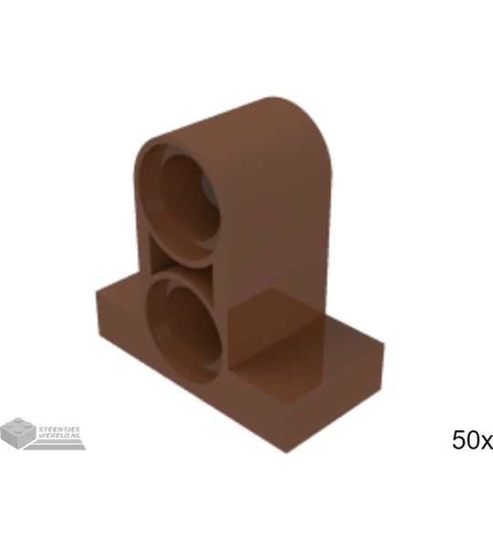 50x LEGO 32530 Technic connector Roodbruin, 50 stuks