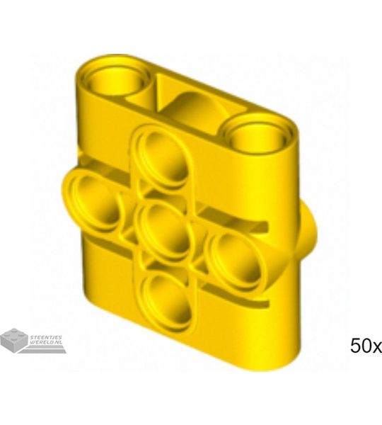50x LEGO 39793 Technic connector Geel, 50 stuks