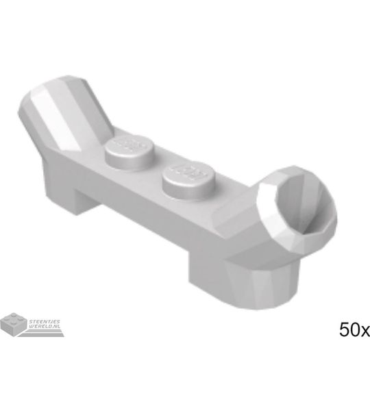 50x LEGO 61072 Plat zilver, Plaat aangepast, 50 stuks