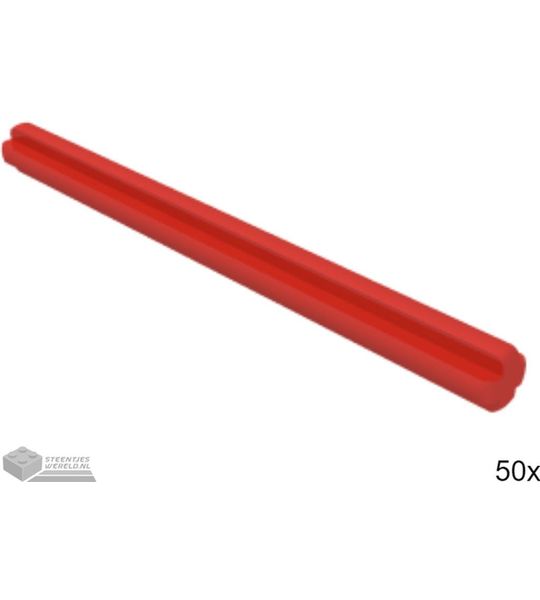 50x LEGO 44294 Technic as Rood, 50 stuks